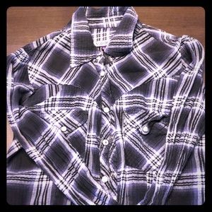 Purple, silver, black over shirt vigoss